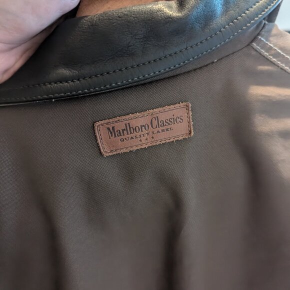MARLBORO CLASSICS - Long brown coat - Sz S (fits large) - Picture 9 of 11